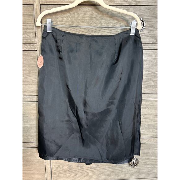 Rebecca Taylor | Black Tweed Wool Blend High Low Skirt | 8 - Picture 12 of 12